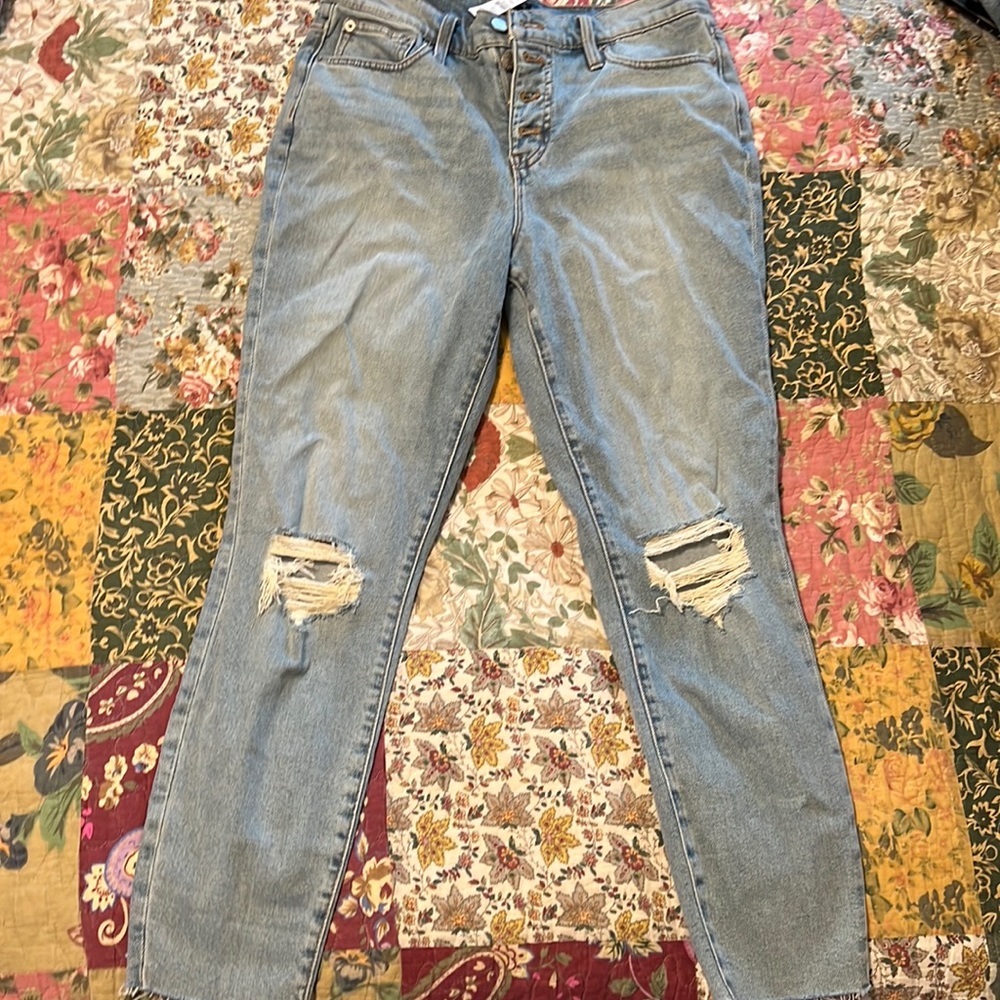 10 inch high rise skinny Jcrew Jeans size 29.